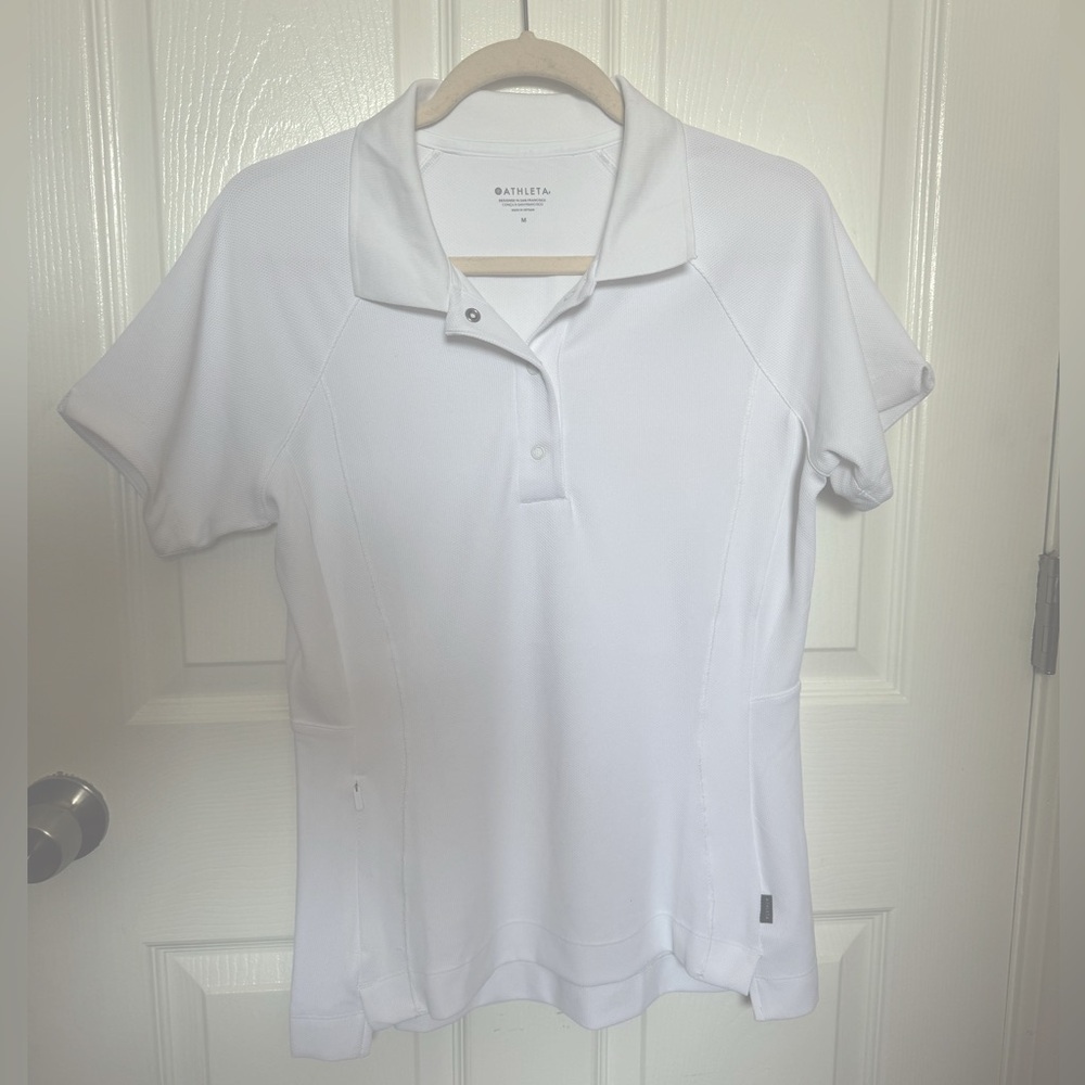 Athleta tennis polo short sleeve